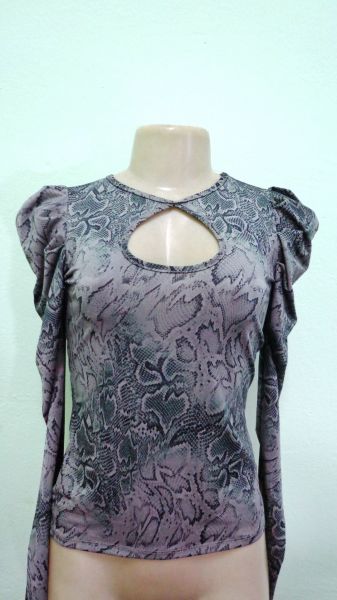 Blusa Manga Longa C/ Recortes